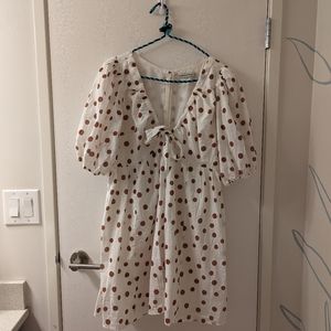 Abercrombie dress with Brown Polka Dots